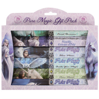 Coffret cadeau contenant 6 paquets d'encens Pure magic - Anne Stokes