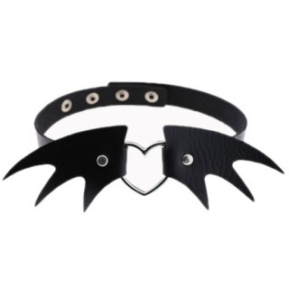 Collier chocker  ailes de chauve-souris "NIGHTFALL BAT" - Banned