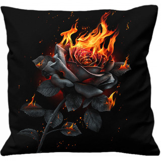 Coussin  rose de cendre enflamme (40x40cm)