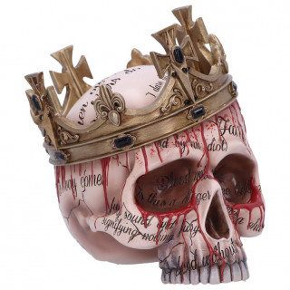 Crne de Roi  coulures de sang et extrait de Shakespeare "Macbeth" (15cm)