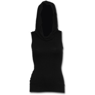 Dbardeur  capuche femme goth-rock noir