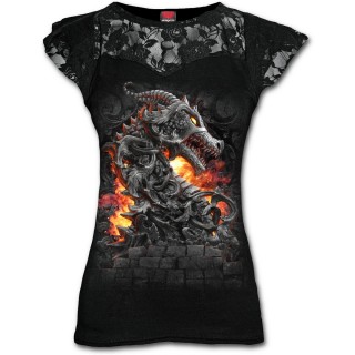 Dbardeur femme dentelle  dragon "Capture de la forteresse"