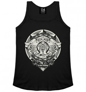 Dbardeur femme gothique Locusts Tank (BW/B) - LA Mort Clothing