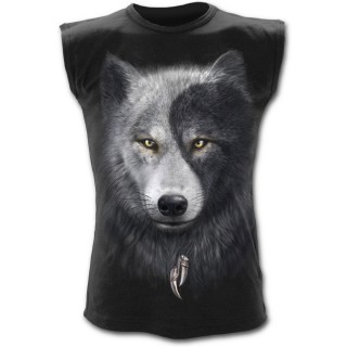 Dbardeur homme avec loup inspiration Yin et Yang