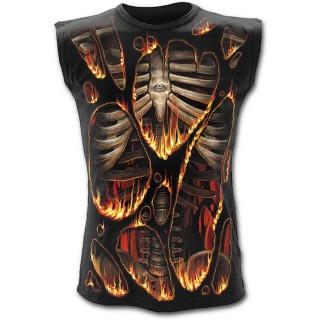 Dbardeur homme gothique  effet combustion spontane
