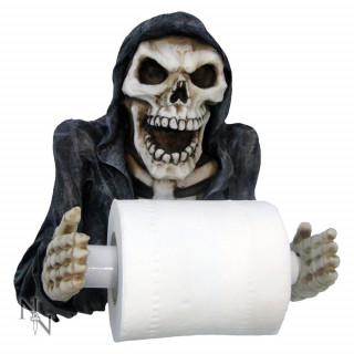 Dvidoir mural  papier toilette squelette Faucheuse (26cm)