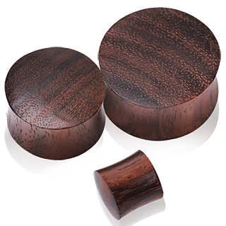 Ecarteur plug en bois de Sono marron fonc