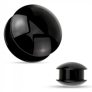 Ecarteur plug noir en acrylique  dmes