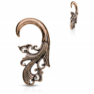 Ecarteur spirale cuivre sculpte faon baroque