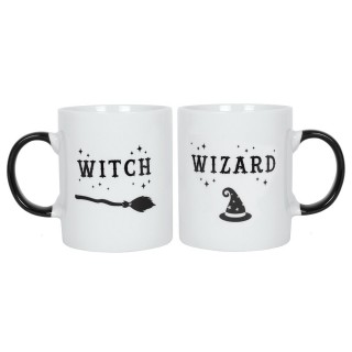 Ensemble 2 mugs Witch and Wizard (Sorcire et sorcier)