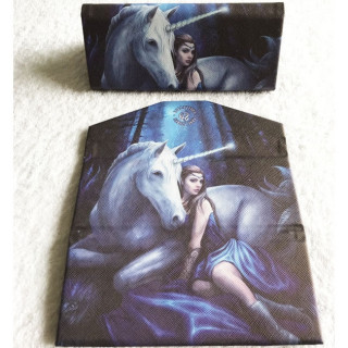 Etui  lunettes pliable  femme elfe et licorne - Anne Stokes