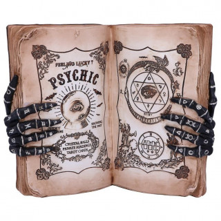 Faux grimoire dcoratif en rsine "Psychic Compendium" (25.8cm)