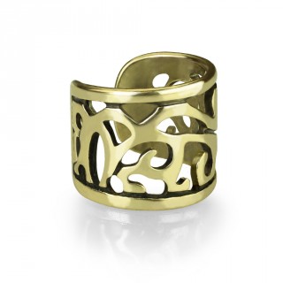 Faux piercing cartilage anneau style ancien - Bronze