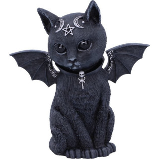 Figurine chat dmoniaque  ailes de chauve-souris Malpuss