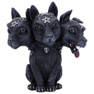 Figurine chien de l'enfer  3 ttes style cerbre "Diabarkus" (10,5cm)