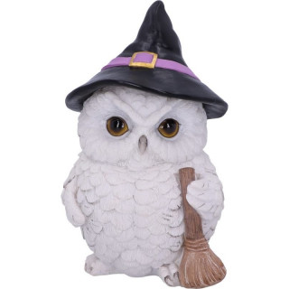 Figurine chouette sorcire "Snowy Magic" (18cm)