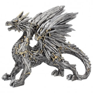 Figurine de dragon constitu d'ps des vaincus "Swordwing" (20,5cm)