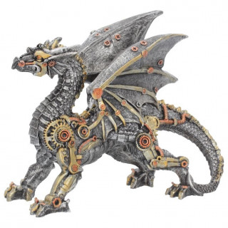 Figurine de dragon steampunk "Dracus Machina" (20,5cm)