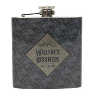 Flasque inox  motif cranes Whiskey Business