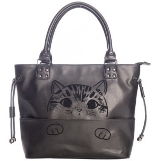 Grand sac  main  chaton kawaii "DELICATTY" - Banned