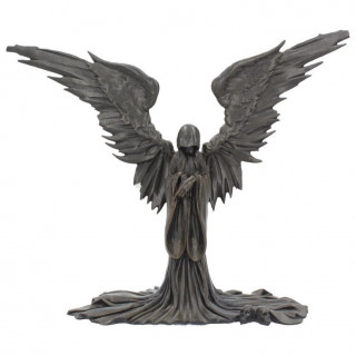 Grande figurine Ange de la mort aux ailes dployes (28cm)