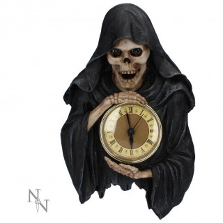 Horloge avec La Mort  "l'heure est venue" - 28cm