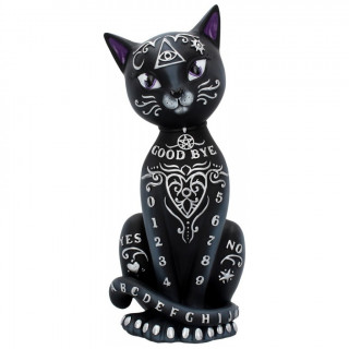 Figurine chat noir dcor style Ouija (26cm)