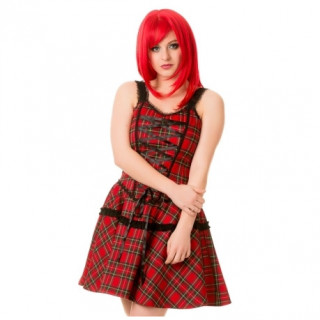 Robe punk-rock Tartan  lacets - Banned