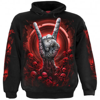 Sweat capuche homme � guitariste metal Mort-vivant