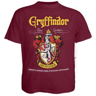 T-shirt homme bordeaux GRYFFONDOR - Harry Potter (Licence Officielle)