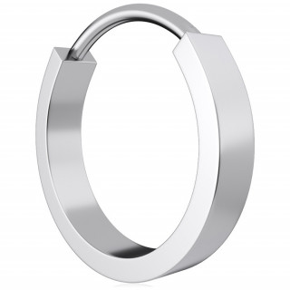 Anneau clicker Titane argent� � bandeau (oreille, l�vre, septum...)