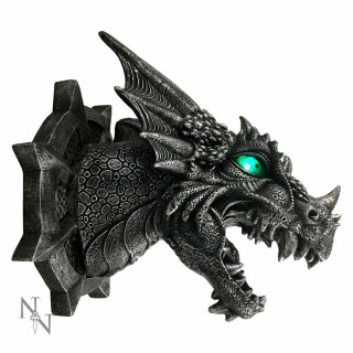 Lampe murale Dragon noir "Ferox" (20,5cm) - Nemesis Now