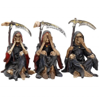 Lot de 3 figurines faucheuses (9,5cm) - Nemesis Now