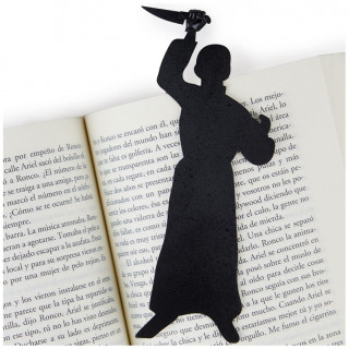 Marque-pages en forme de meurtrier tenant un couteau (14,8 x 6cm)