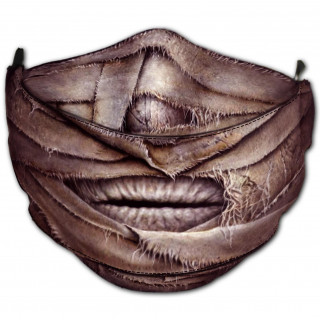 Masque ajustable bouche et nez coton style momifié (Import UK - Non normé AFNOR)