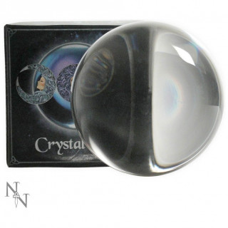 Moyenne boule de "cristal" en verre (11cm)