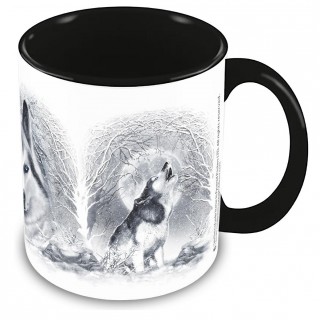 Mug cramique modle WHITE WOLF