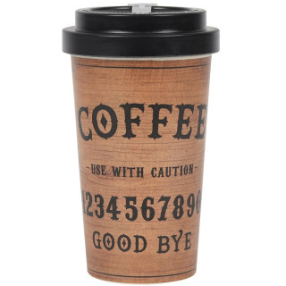 Mug de voyage / Travel mug en bambon style planche ouija