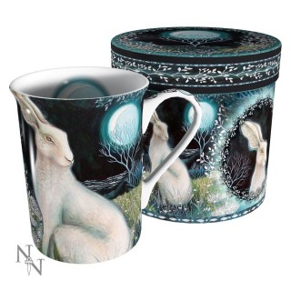 Mug Tasse fantaisie Amanda Clark avec lapin blanc "Mystic Knight"