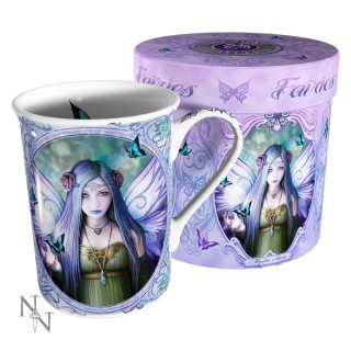 Mug Tasse fantaisie Anne Stokes avec fe des bois "Mystic Aura"