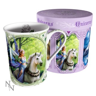 Mug Tasse fantaisie Anne Stokes avec fe sur licorne "Realm Of Enchantment"