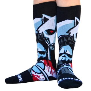 Paire de chaussettes roi sanguinaire et loup "Conquer Thy Enemy" - Akumu Ink