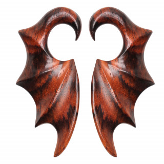 Paire d'carteurs en forme d'ailes de chauve-souris en bois de Sono