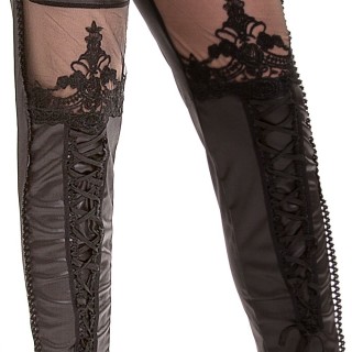 Pantalon femme gothique Relic Leggings - Heartless