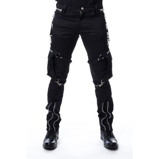 Pantalon homme goth-rock  poches sangles MERCER - Heartless