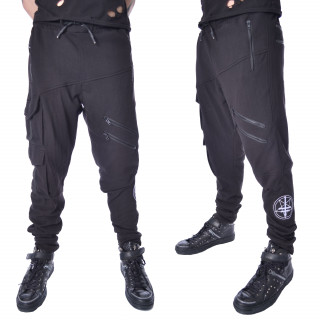 Pantalon homme noir  pentacle blanc NERO - Heartless