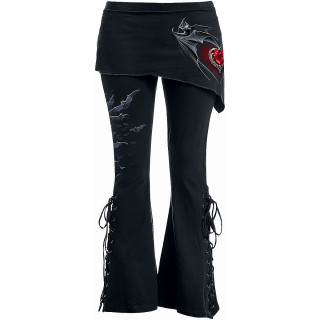 Pantalon Legging pattes d'eph / jupe  chauves-souris en coeur