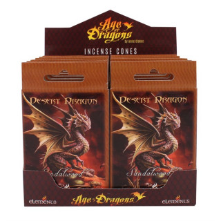 Paquet de 15 cnes d'encens dragon du dsert (bois de Santal) - Anne Stokes