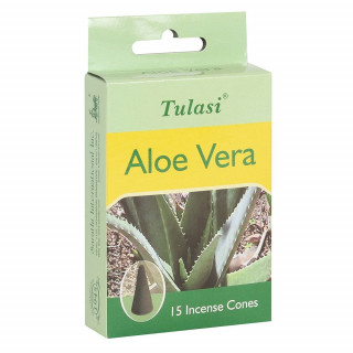 Paquet de 15 cônes d'encens senteur Aloe Vera - Tulasi