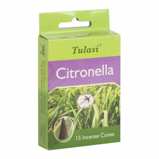 Paquet de 15 cnes d'encens senteur Citronnelle - Tulasi